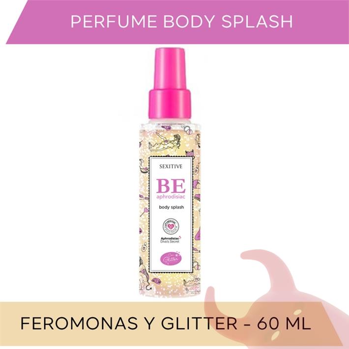  Body splash con feromonas y Glitter 60ml 